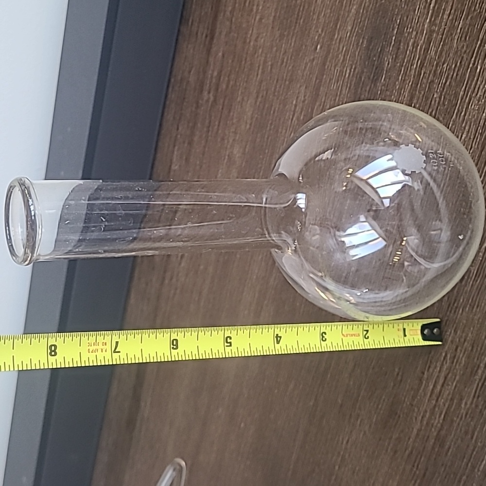 Vintage 500ML Round Bottom Lab Flask / Collectible Science Lab Glassware - Picture 8 of 9